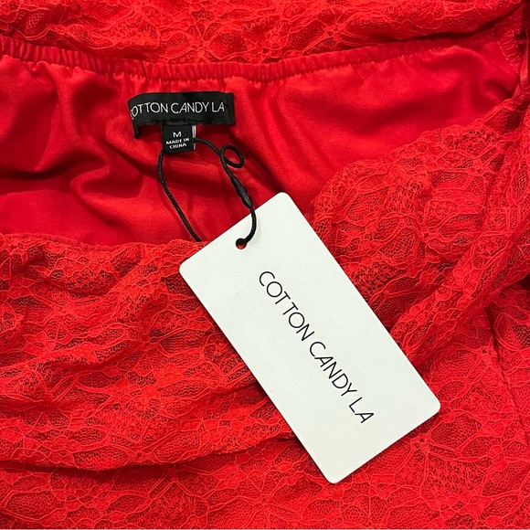 NWT COTTON CANDY LA.
Off The Shoulder Lace Mini Bodycon Dress.
Size Medium. - Picture 4 of 6